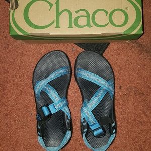 Chaco Z1 turquoise sandals